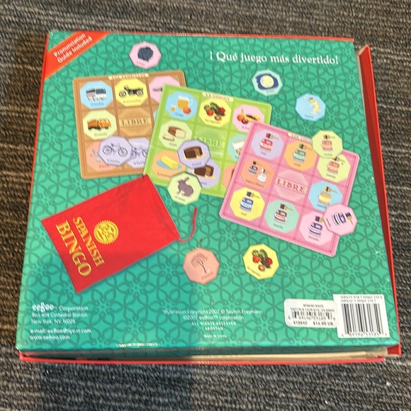 EEBOO Spanish Language Bingo 2-6 Players Ages 3+ Complete - Picture 5 of 9